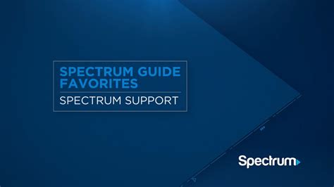 Spectrum Guide – Favorites 